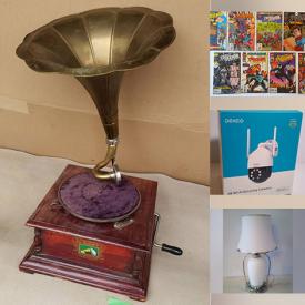 MaxSold Auction: This online auction features items such as comic books, granite coffee table, Samsung Galaxy phone, vintage ceramics, kids light projector, outdoor lights, china, Sanptent car stereo, batteries, and much more!!!